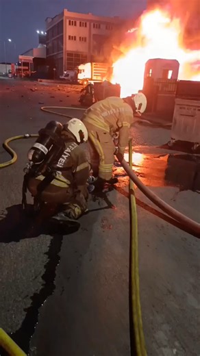 Firefighters responded to a fire at a distribution and logistics warehouse. Fast decision-making and teamwork played a key role in managing this emergency. This is a strong reminder of why fire safety and preparedness matter in industrial facilities. | Firefighter Life & Brotherhood
