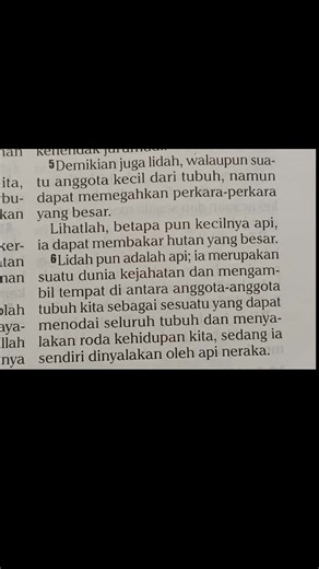 Yakobus 3:5-6 | Yosia Ariski