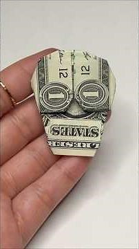 How to fold a bill in a skull Origami Tutorial / Como doblar un billete en craneo