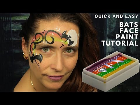 Bat Face Paint Tutorial | Quick and Easy Face Paint | 2 Minute Face Paint