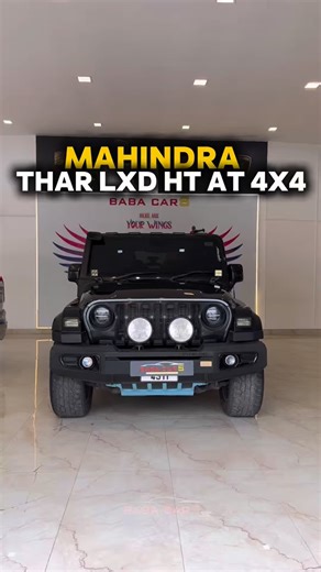 Baba Cars on Instagram: "2021-22 Thar jeep LxD AT HT, TN 58 BK 4311, Second owner, Km 48,000 driven Price: 18,50,000 2.2 litre MHawk130 Diesel Engine, 6 speed Automatic 4x4 gear box, Dual air bags, AMG AC grille with full interior ambient lighting, AC with heater, Power steering, Front power window, 10 inch Android audio system, Component speakers with woofers, service information system, Electronic adjustable side mirrors, Cruise control and steering mount control, Dual tone Stanley leather sea