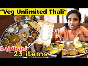 Veg Unlimited North indian Thali I 23 items @625 I TasteewithKiruthiga