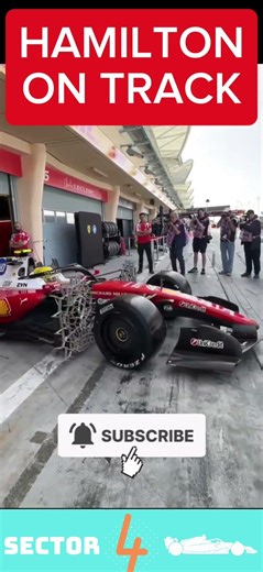 HAMILTON DRIVING FERRARI SF26 IN F1 2026 BAHRAIN TESTING