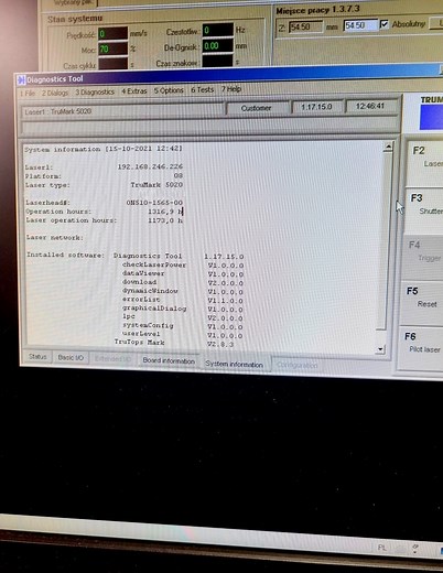 Trumpf TruMark Station 5000 laser marking system