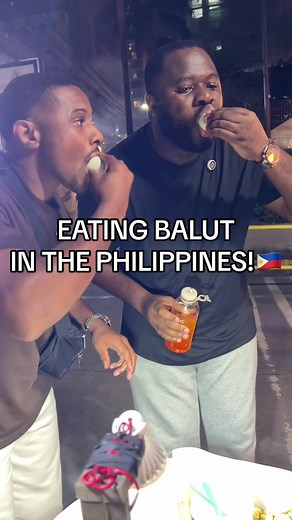 Eating balut with @Calvin Castiel in the Philippines 🇵🇭 #philippines #balut