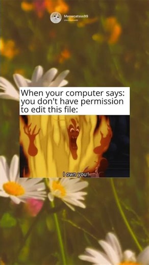 When your computer says: you don't have permission to edit this file: