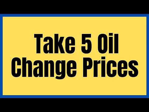 Take 5 Oil Change Prices 2024 | How Much is a Take 5 Full Synthetic Oil Change