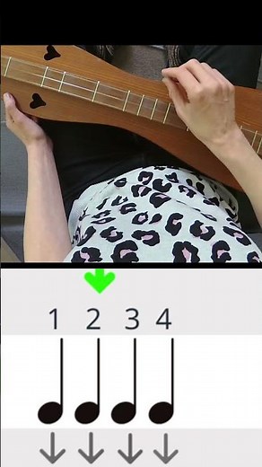 dulcimer strum practice level 1 super easy