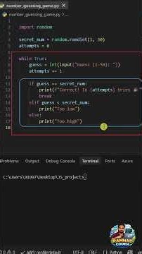 Python Number Guessing Game in Tamil 🎮🔥| Python Mini Project Series - 6th project