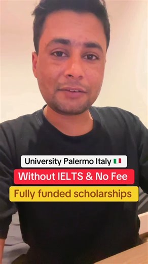Saad on Instagram: "University in Palermo Italy 🇮🇹 admissions open on fully funded scholarships #study #studyabroad #withoutielts #studyinitaly #scholarship"