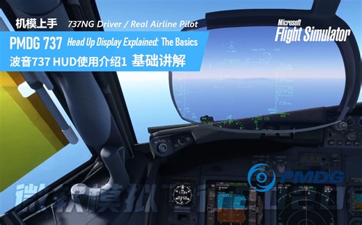 【HUD讲解】PMDG737 HUD使用教程1 基础讲解 Head Up Display Explained- The Basics