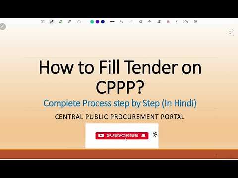 How to Fill tender on CPPP Step by Step Complete Process|Online tender process|unemployed Engineers
