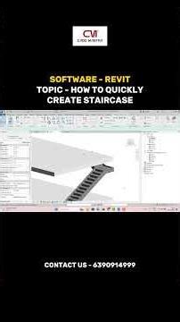 Revit Tutorial | How to Quickly Create a Staircase in Revit