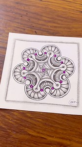 Zentangle Pattern -Cherb By Debbie Raaen | Drawing Tutorial For Beginners #zentangle #doodle #Zendoodle #art #zenart #mindfulart #trending #viral #painting #easyart | Easy Art