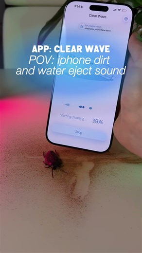 Water eject sound iPhone trick that helps clear your speaker 🔊💧 #foryou #viral #apple #phone #tips