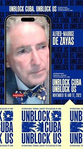 🇺🇸🇨🇺 "El bloqueo es un crimen de lesa humanidad": Alfred de Zayas, exrelator de Naciones Unidas, da su apoyo al Tribunal Internacional contra el Bloqueo a Cuba | Cubainformacion.tv