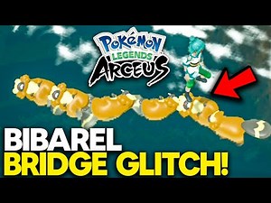 GAMEFREAK ADDED THIS FUNNY Bibarel Glitch! Cross Water WITHOUT Basculegion in Pokemon Legends Arceus