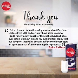 18 reactions | Thank you, Azka Fatima, for sharing your personal experience and story with us. We are pleased to receive your story and hear what Dayfresh Lactose-Free Milk means to you. #SayYesToMilkAgain #Dayfresh | Dayfresh | Facebook