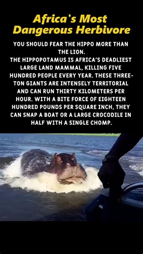 Africa's Most Dangerous Herbivore #nature #wildlife #animals