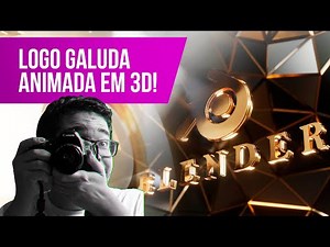 Como fazer sua logo 3D Animada no blender! #1