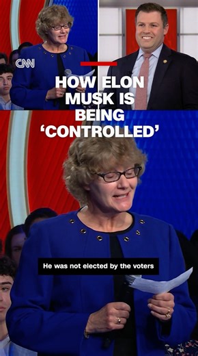 An audience member asked Republican Rep. Ryan Mackenzie what is being done to "control" Elon Musk in the White House during a CNN live town hall moderated by Jake Tapper and Kaitlan Collins with four members of the US House who represent battleground districts. | CNN International
