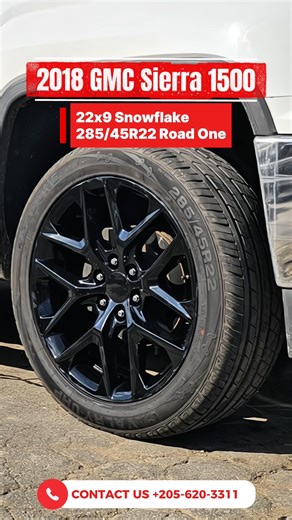 Make every drive unforgettable. 2018 GMC Sierra 1500 on 22x9 Snowflake wheels and 285/45R22 Road One tires. We’re ready to guide you on your upgrade. Message us! 😎💯 📍 Visit us at 3031 Pelham Pkwy, Pelham, AL 35124 (in front of Pueblo Supermarket) 🕒 Store Hours: Mon-Sat 8AM-6PM | Sun 8AM-4PM 📩 Email us at sales@tiresperformance.com 📞 Call 205-620-3311 🌐 Check out tiresperformance.com 👉 You can also send us a direct message #TiresAndEnginePerformance #Pelham #Alabama #GMCSierra1500 #GMCSie