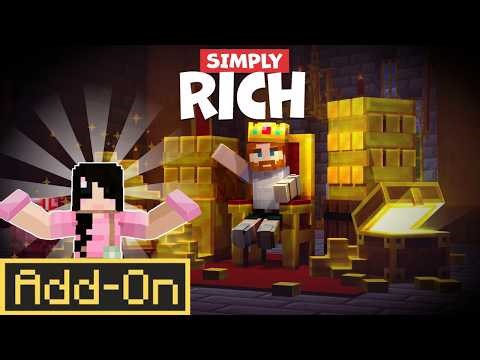 Get RICH in Minecraft?! 💰 Simply Rich Add-On