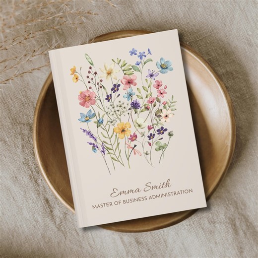 Custom MBA Graduation Gift Floral Personalized Master of Business Administration Notebook Graduation Gift for MBA Master Degree Boss Gifts - Etsy