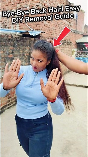 Bye-Bye Back Hair! Easy DIY Removal Guide।#SELFDEFENSE #kravmaga #tutorial #pratapgarhselfdefense
