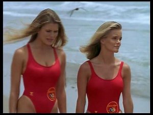 Baywatch S08E04 - Memorial Day - Beach Scene - Kelly Packard & Marliece Andrada