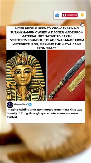 Tutankhamun Owned a Dagger Made From Space Metal 😳 #trending
