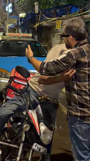 Saw him at 3 am in the morning running out of petrol. He walked 3 kms to in search of petrol pump. They do so much for us just did a little bit for him. Love and respect for all the delivery guys🙏☺️ #humanity #fypシ #sharethelove #hussainmansuri | Hussain Mansuri