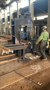 How This Machine Cuts Heavy Metal With Ease! 😱 #shorts | Human Adventures