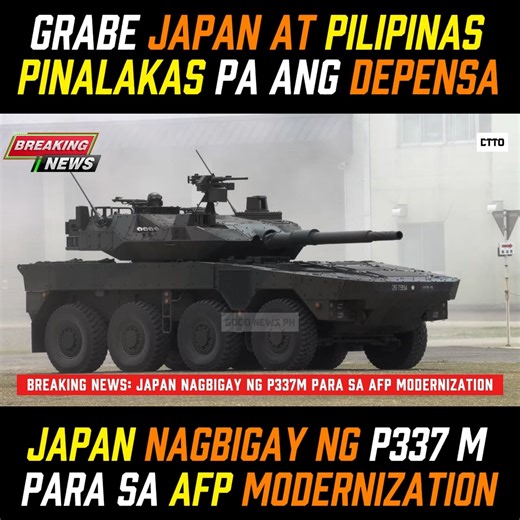JAPAN NAGBIGAY NG P337 MILLION PARA PARA SA AFP MODERNIZATION. JAPAN AT PILIPINAS LUMAGDA PARA SA DEFENSE PACT DAHIL SA TUMATAAS NA AGRESYON NG CHINA #goodnewsphilippines #chinajapan #chinaphilippines #china #chinesemade #fypシ゚viralシfypシ゚viralシalシ #reelsvideoシ #fbreelsvideo #fbpost2026 #BREAKING #LatestNews #Philippines #trendingpostchallenge | GOOD News Philippines