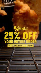Here’s your move — bold crunchy tenders legendary sides for the whole squad. Get 25% off Family Meals. Code 25OFF in the Bo App. #IYKYB #Bojangles | Bojangles