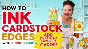 Do you feel like your cardstock projects look a little flat? I am excited to show you how to add depth to those projects using this fun ink technique. I tested two different inks to get these fun and really cool-looking cards. Which ones did I like, and which gave the best results... join and find out! | JenniferMaker.com