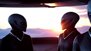 Alien Spaceship Grey Aliens Looking Out Stock Footage Video (100% Royalty-free) 3698430853 | Shutterstock