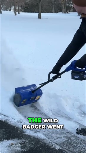 Wild Badger Snow Blower: Power Beast Clears Plow Piles! #shorts
