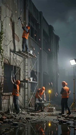 Broken building → Modern house. Full timelapse. Comment which building we're rebuilding next. 👇