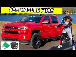 CHEVROLET SILVERADO ABS MODULE FUSE LOCATION REPLACEMENT 2014 2015 2016 2017 2018 2019