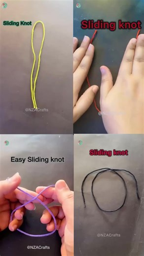 Creative DIY Bracelet Making Using Sliding Knots