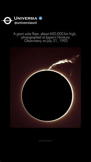 🔥 A GIANT Solar Flare Captured in 1992! 🌞