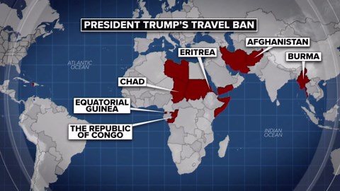 Trump signs proclamation banning travel from 12 countries