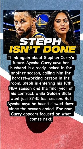 Ayesha Addresses Steph's Future #StephenCurry #AyeshaCurry #Warriors