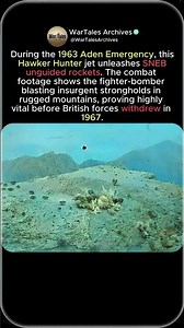 Hawker Hunter Rockets Aden Emergency 1963
