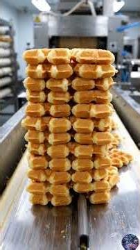 Mass Production Marvels: How Millions of Frozen Waffles are Made #massproduction #manufacturing