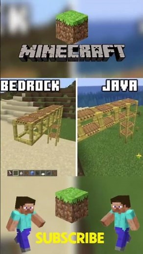 Part..70...Java vs Bedrock–🏆The BIG Differences Explained! #minecraft