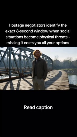 Rick | Results Over Excuses on Instagram: "1. Crisis intervention specialists who de-escalate volatile situations professionally identified the inflection point most civilians miss until it’s too late: there’s a measurable moment when a tense social interaction crosses into pre-attack behavior. Voice pitch changes, personal space violations increase, body orientation shifts toward you. You have 8 seconds from these signals appearing to exit before the situation locks into violence. ‎ 2. Here’s w