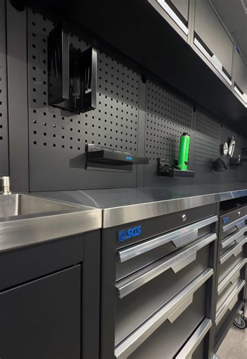 Build your dream garage or workshop with the SGS Modular Storage Systems. Build it your way, build it the SGS way🔥 #sgsengineering #garage #toolchest