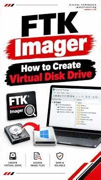 Create Virtual Disk Drive using FTK Imager #digitalforensics #cybersecurity